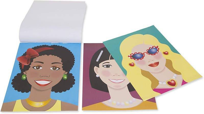 Naklejki Twarze 14195-Melissa & Doug, zestawy kreatywne