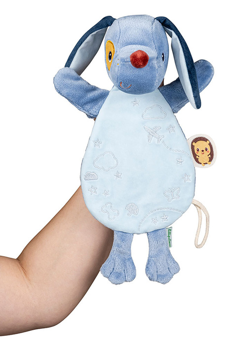 Pacynka świecąca w ciemności Lilliputiens 83614 Przytulanka Piesek Jules Komforter dla niemowląt