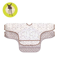 Komplet dwóch śliniaków z długim rękawem Tiny Farmer Gąska 1311021842-Lassig, akcesoria do karmienia 