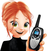 Nauka i zabawa dla dzieci Walkie-Talkie z akumulatorem - zasięg 4 km TW02 Buki