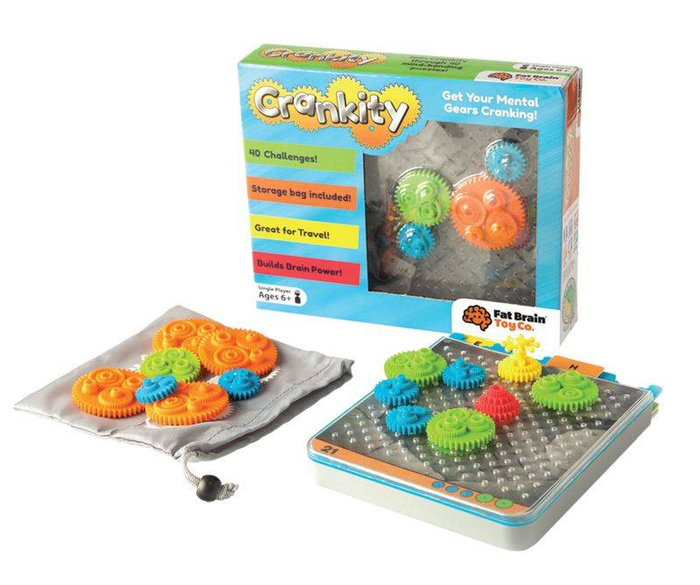 Koła Zębate Crankity FA140-1 Fat Brain Toys, łamigłówki dla dzieci