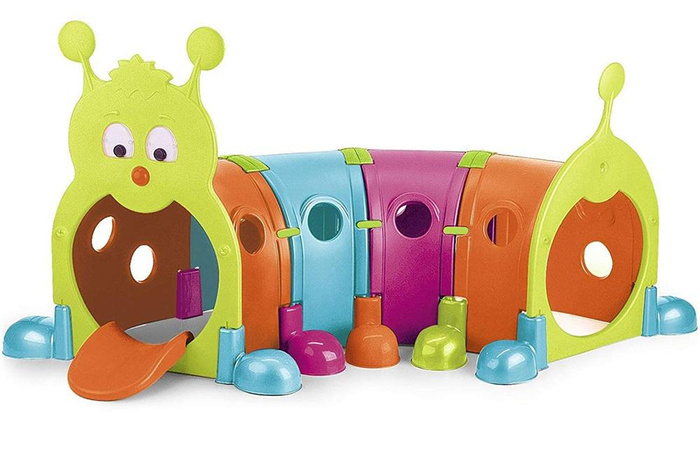 Kolorowy Tunel Gąsienica FEBER 09596 modułowy Plac Zabaw do aktywności dla dzieci