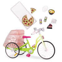 Rower do cateringu dla lalki 46cm lub podobnej Delivery Bike Our Generation BD37963