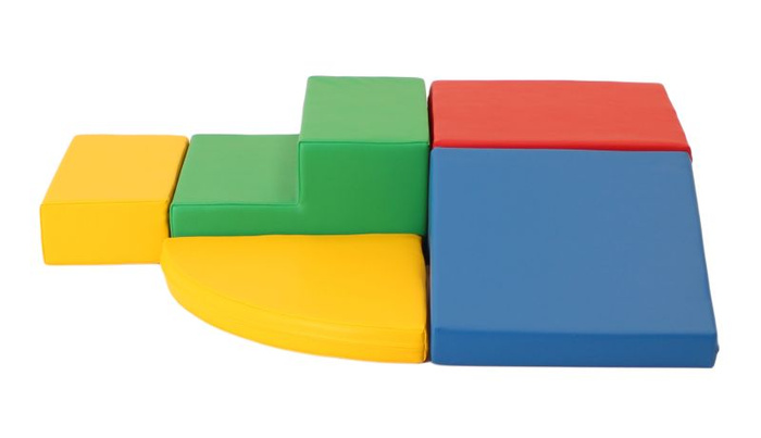 Klocki piankowe IGLU Soft Play Corner Climber wielokolorowy SET_06_01 domowy plac zabaw