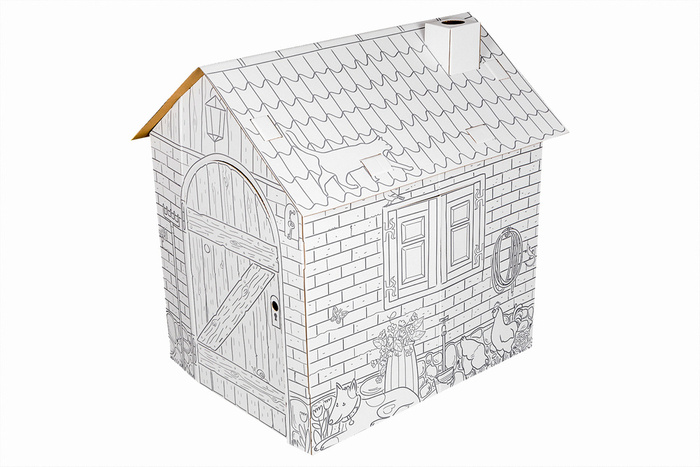 Tekturowy domek dla dzieci do samodzielnego złożenia, 0001-Tektorado, zabawki dla chłopców