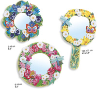 Zestaw artystyczny dekoracja lusterek Kwiaty Djeco DJ07908