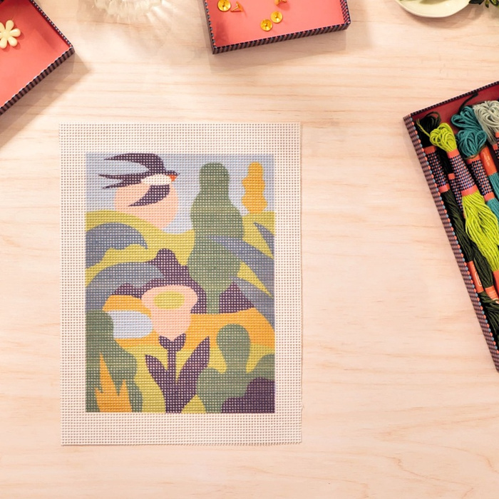 Zestaw artystyczny do haftu gobelinowego dla dorosłych Atelier Grands Augustins Atelier65 Djeco GA10065