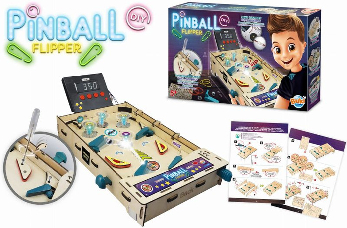 Automat do gry w pinball zrób to sam Buki 2168 światło dźwięk