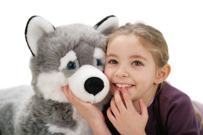 Pluszak pies husky Marcus 80 cm 22276-Trudi, maskotki dla dzieci