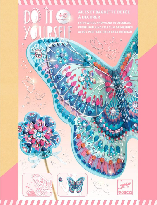 Skrzydła wróżki z różdżką Zestaw kreatywny zrób to sam Djeco DJ07939