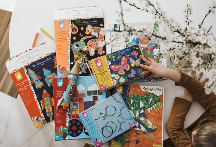 Zestaw kreatywny Mozaika Dinozaury Misterix 7+ J07973-Janod, zestaw artystyczny