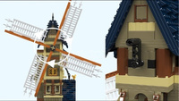 Wiatrak kreatywny Zestaw klocków do budowy Mould King 10060 Średniowieczna Europa 1584 szt.