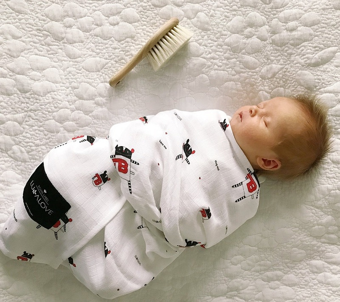 Szczotka z koziego włosia MRB LL1253-Lullalove, wyprawka dla niemowlaka