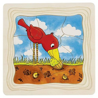 Układanka drewniana na podstawce, Od nasionka do drzewa, Dąb, 57522-goki, puzzle drewniane, edukacyjne