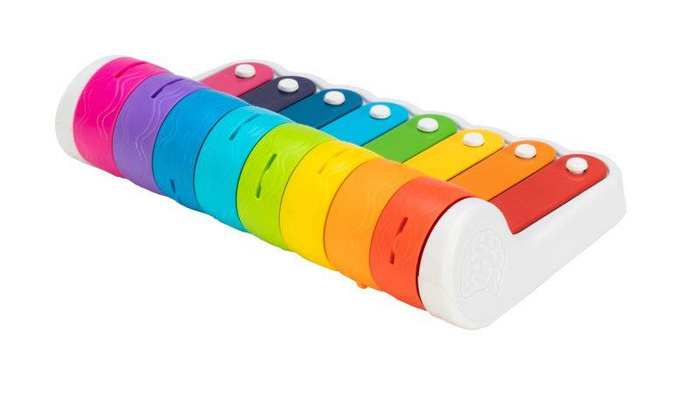 Dzwonki Rock N'Roller Piano FA281-1 Fat Brain Toys, ksylofon dla dzieci