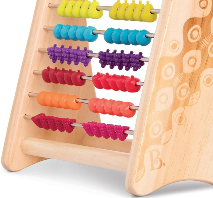 Drewniane liczydło sensoryczne z owocami Two-ty Fruity B.Toys BX1778Z