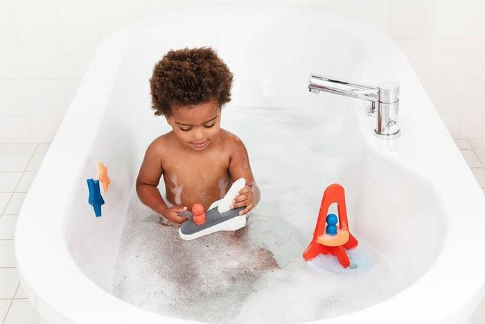 Piankowe puzzle do kąpieli 3D Quutopia Wyprawa na księżyc 172123-Quut, zabawki do kąpieli