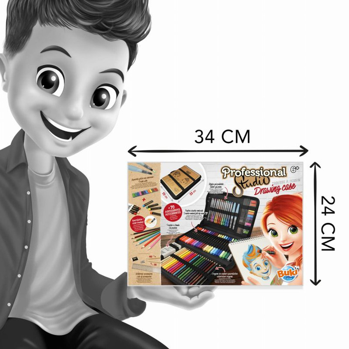 Teczka małego artysty ze szkicownikiem Buki 5436