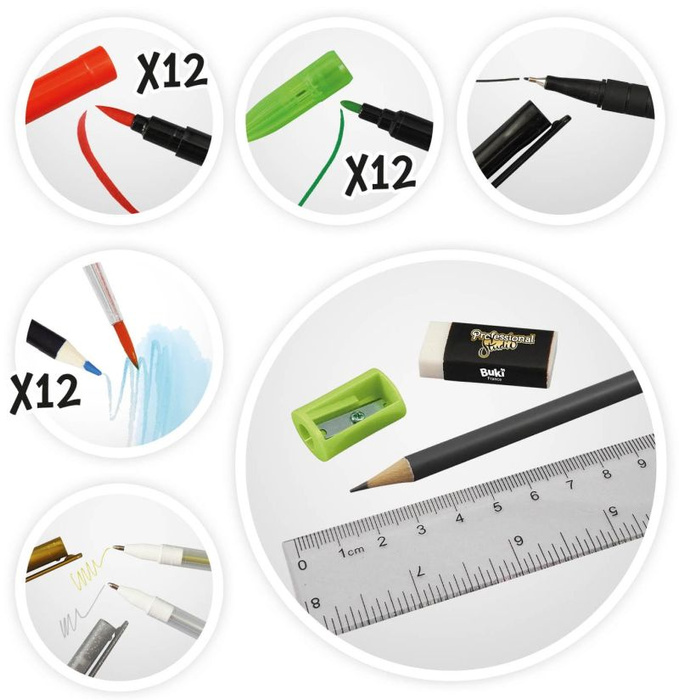 Tablet dla dzieci 3w1 z podświetleniem Buki 5432 odrysowywanie komiks flipbook