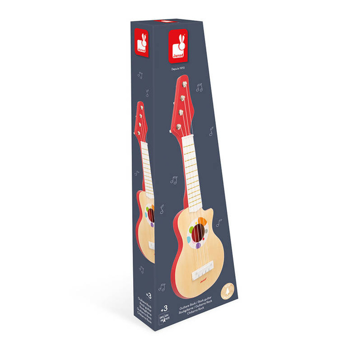 Gitara rockowa dla dzieci Confetti instrument muzyczny Janod J07644