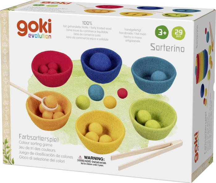 Gra edukacyjna dla dzieci sortowanie kolorów Sorterino Goki 58342
