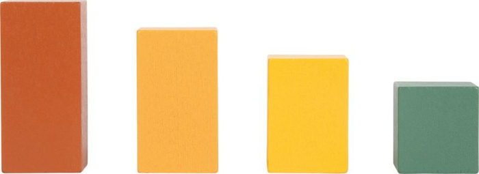 Gra balansująca z klockami i kartami wzorów Montessori Small Foot 12745 Drewniane zabawki dla dzieci