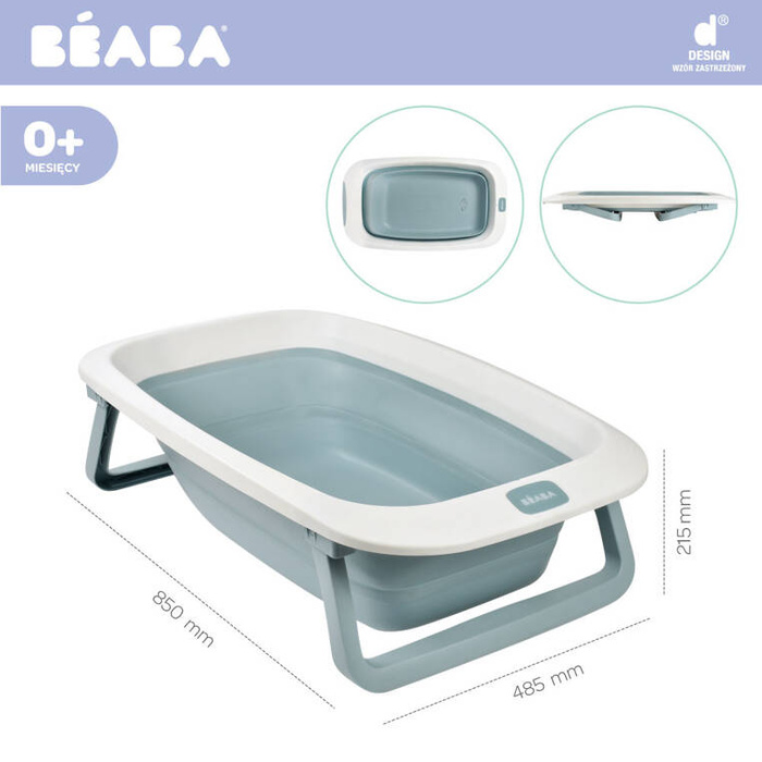 Składana wanienka dla dziecka Eazy Pop Camélé'O Bleu baltique Beaba 920403