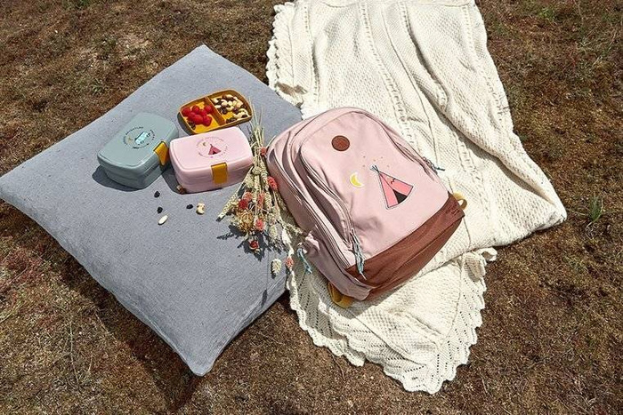 Lunchbox z wkładką Adventure Bus 121003646- Lassig, pudełka śniadaniowe dla dzieci NOWA KOLEKCJA