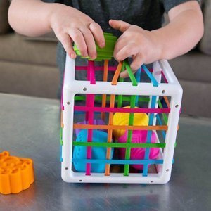 Sorter Elastyczna Kostka InnyBin FA251-1 Fat Brain Toys, zabawki motoryczne