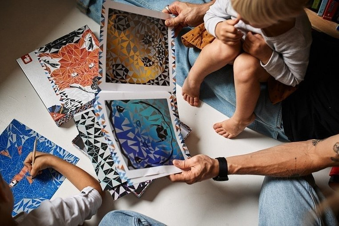 Zestaw kreatywny Do zdrapywania Animetrics J07827-Janod