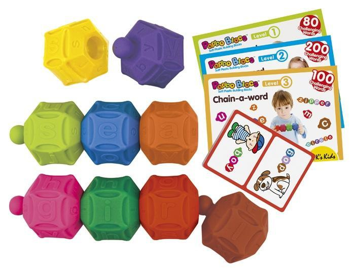 Klocki popboblocs - Literki dla dzieci, KA10672-K's Kids, zabawki dla najmłodszych