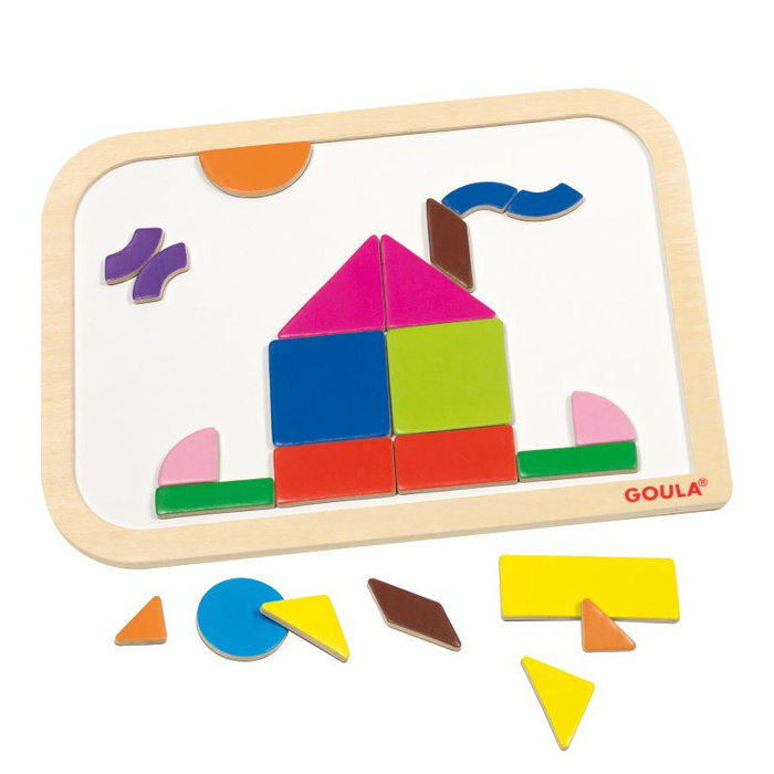 Układanka magnetyczna dla dzieci Kształty Goula 53155