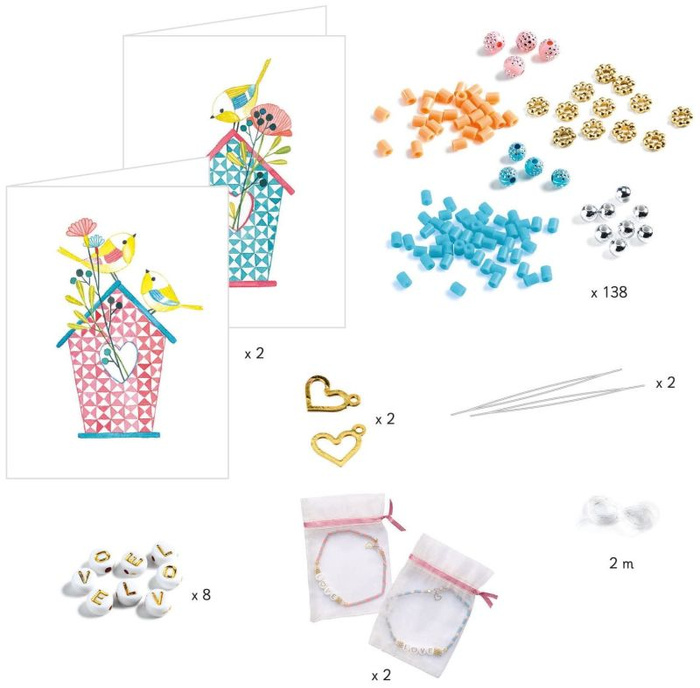 Zestaw do tworzenia bransoletek przyjaźni List Djeco DJ00012