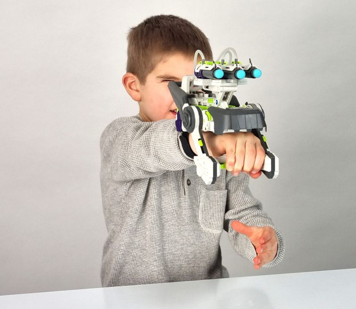 Wyrzutnia pneumatyczna na rękę dla dzieci Blaster Buki 7080