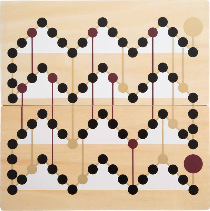 Drewniane gry planszowe Węże i drabiny Ludo Gold Edition 12218-Small Foot