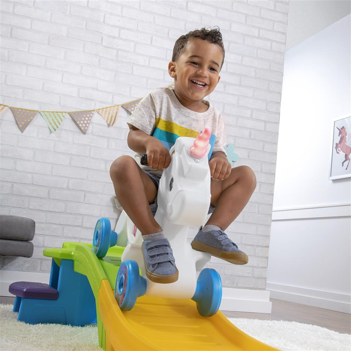 Kolejka Górska Step2 4937 Tor z jeździkiem Jednorożec Unicorn do bezpiecznych zjazdów dla dzieci