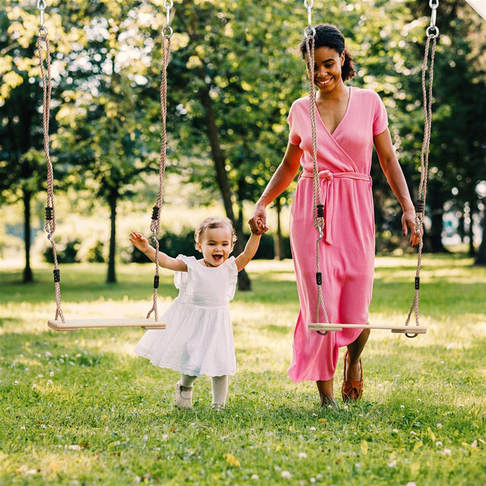 Drewniany Plac zabaw AXI A025.132.82 Wieża Huśtawki Drabinki wspinaczkowe Zjeżdżalnia i Piaskownica dla dzieci