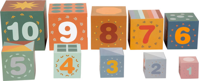 Piramida do układania Cyfry Safari 11957- Small Foot, układanki piramidy