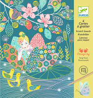 Wydrapywanka Zaczarowany staw  DJ09716-Djeco, zestaw artystyczny dla dzieci