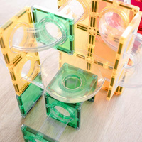 Kulodrom klocki magnetyczne Rainbow Ball Run Expansion Pack 66 el Connetix 00066-BR