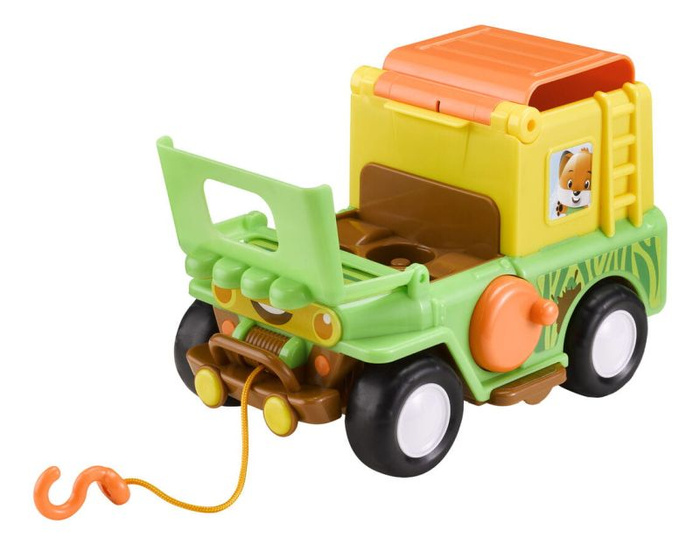 Jeep Safari otwierany samochód terenowy Klorofil 700221F w zestawie figurka kolekcjonerska Małpka