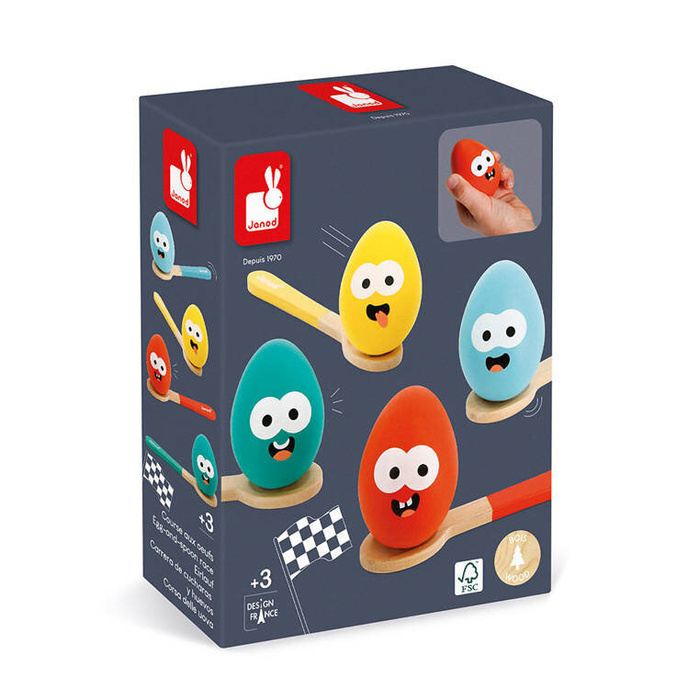 Gra Wyścig z jajkiem i łyżką Janod J07729