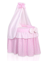 Kosz Mojżesza dla lalek Pink dot 2159553-My Sweet Baby, zabawki dla dziewczynek