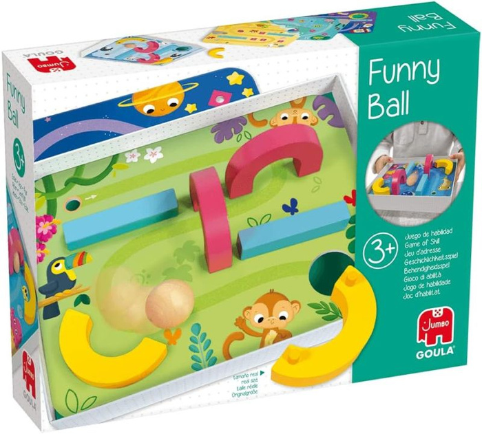 Gra dla dzieci Tor Przeszkód i zabawna piłka Goula 55264 zabawki edukacyjne dla dzieci
