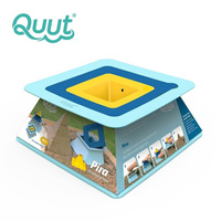 QUUT Zestaw 3 foremek do piasku Piramida Pira Vintage Blue + Deep Blue + Mellow Yellow