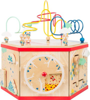 Drewniana kostka edukacyjna XL Przesuń to 11051-small foot design, zabawki motoryczne