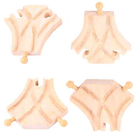 Tory do kolejki - 4 rozjazdy, BJT106-Bigjigs Rail