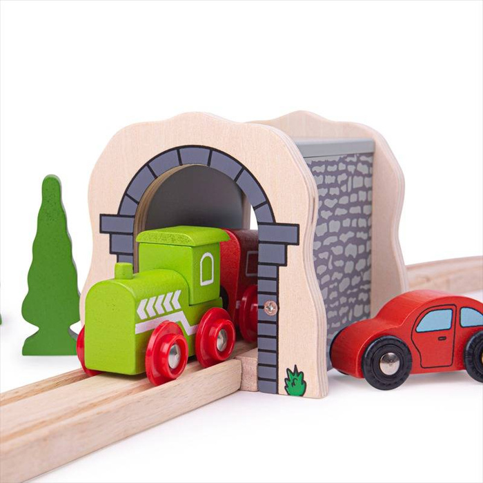 Drewniany tunel do kolejki, BJT120-Bigjigs Rail
