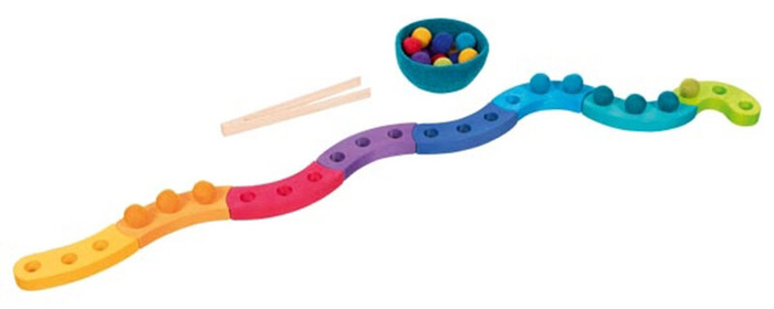 Układanka drewniana Sortowanie kolorów Spirala Goki 58354