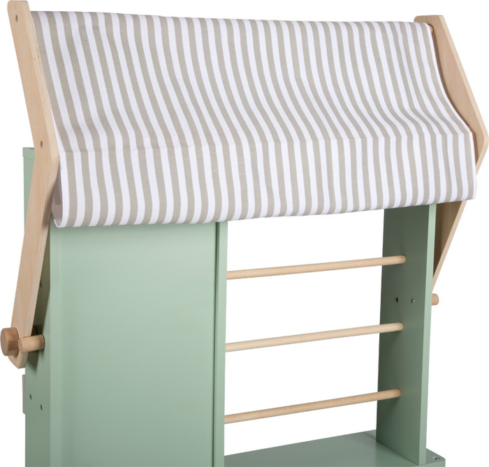 Drewniany sklep dla dzieci i kuchnia 2w1 szałwia zielona Small Foot 12688 odgrywanie ról